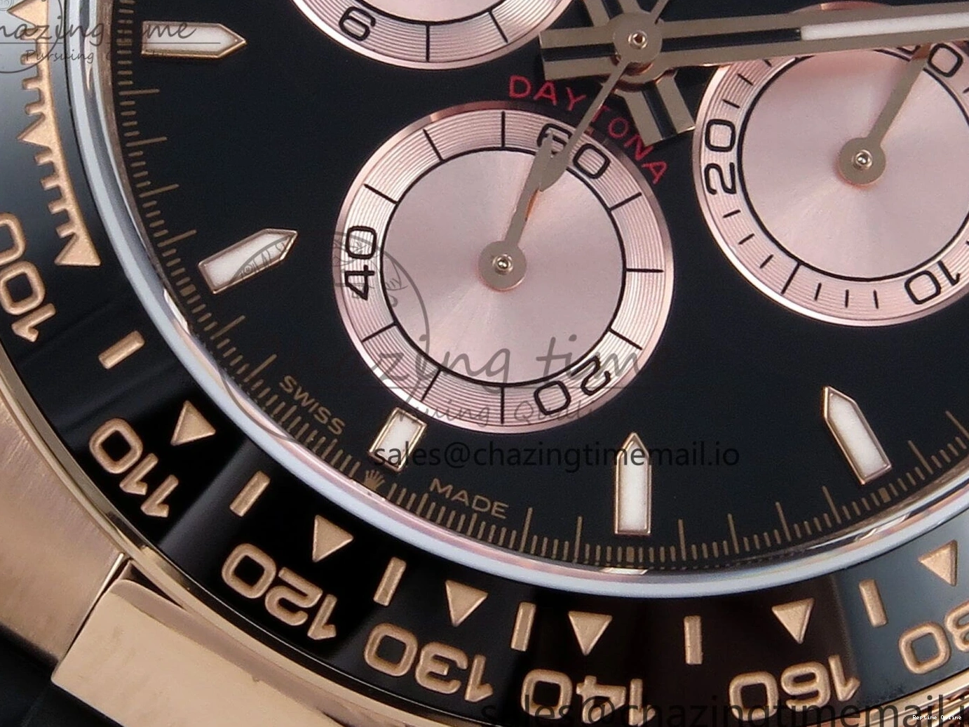 0206 Bold Daytona 126515 QF 1:1 Best Edition Black RG Dial on Oysterflex Strap SH4131 V 702